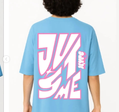Candy Blue Oversized Tshirt | DEVÉ